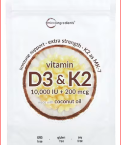 Buy Vitamin 10,000 IU D3 & K2, 180 Softgels Peptide AUS